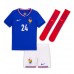 Francia Ibrahima Konate #24 Prima Maglia Bambino Europei 2024 Manica Corta (+ Pantaloni corti)